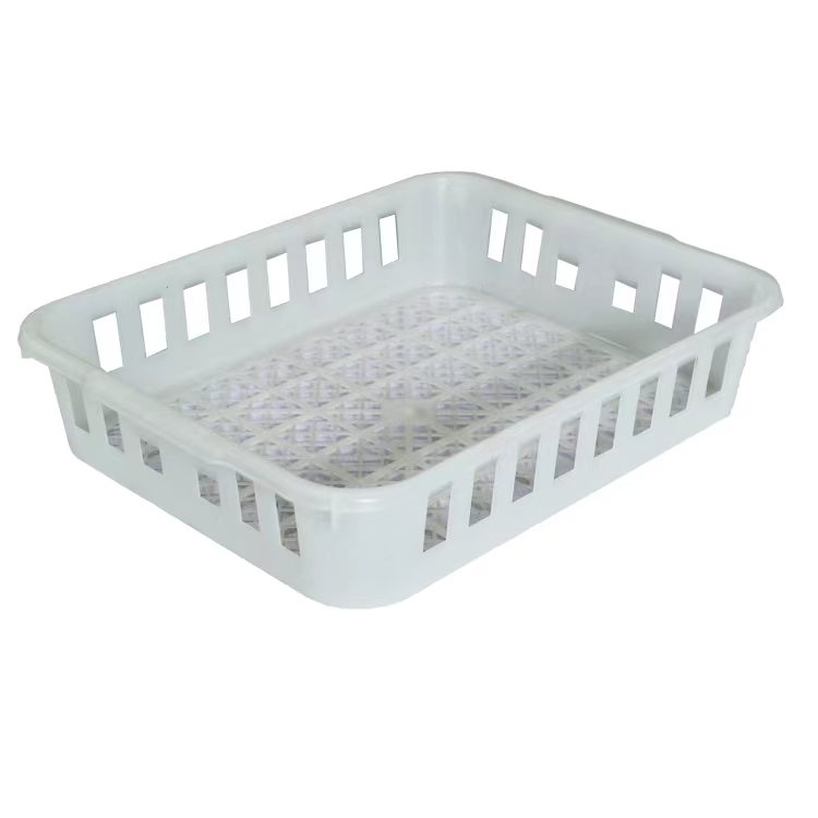 Harvesting Fruits Plastic Mesh Crate Customized Without Iron Handle