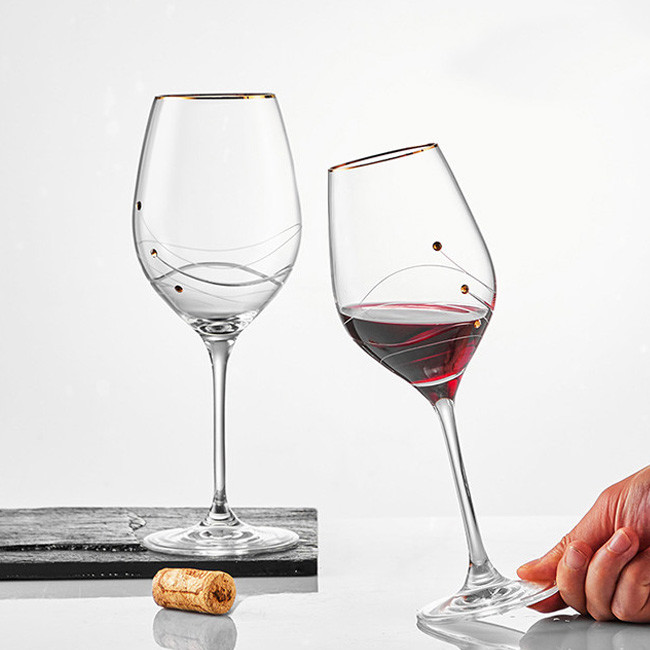 Professional Customized Popular Clear Crystal Champagne Flute Glass Gift