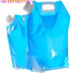 Outdoor Sports Plastic Pouches Packaging , 3 Gallons Folding Water Storage Bag