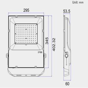 China 5 Years Warranty Wall Mounted 100 Watt LED Outdoor Flood Light 120Lm/W Efficiency wholesale