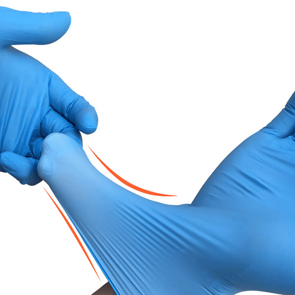 Non Sterile Disposable Medical Nitrile Gloves , Medical Grade Nitrile Exam Gloves