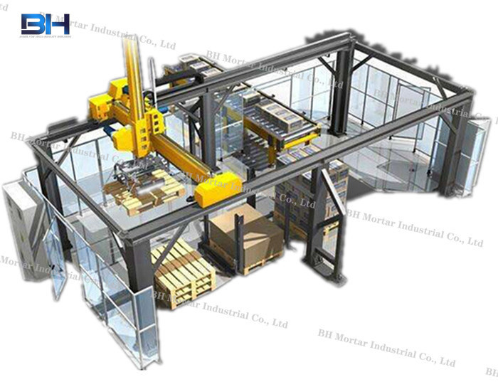High Level Automatic Palletizer Machine High Speed With Touch Screen