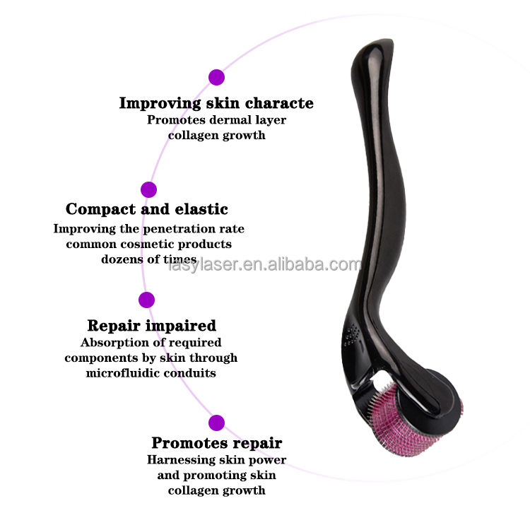 Titanium 540 Microneedle Derma Roller , Ice Stamp Beard Derma Roller