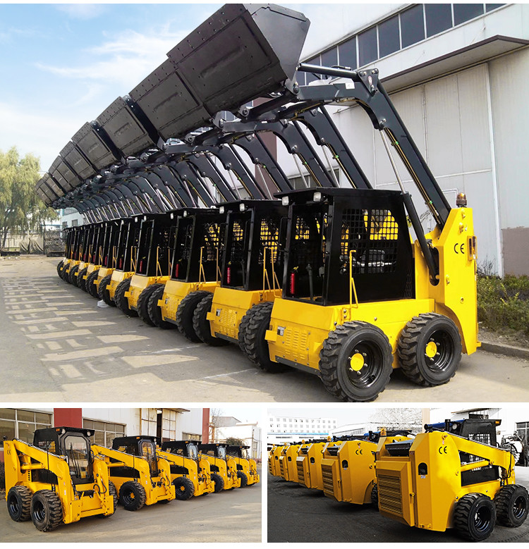 TOROS White JC45 JC65 Hydraulic Skid Steer Loader With Attachments