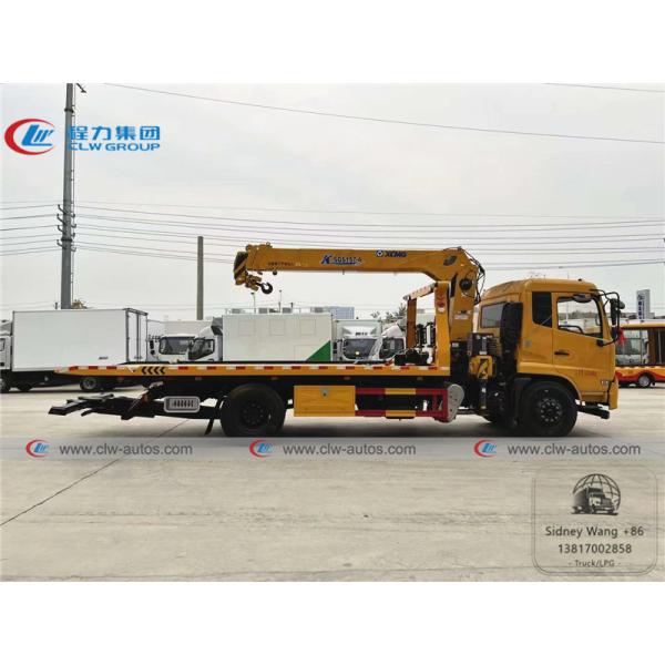 LHD Dongfeng Tianjin 6.3T 8T truck mounted hydraulic crane