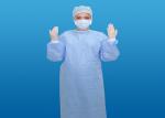 Disposable Reinforced Surgical Gown color Blue material Non-Woven Size
