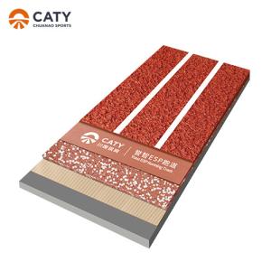 China Rubber Athletic Prefabricated Running Track ESP Elastic Seamless wholesale