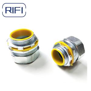 China Electrical 1 Inch Liquid Tight Conduit Zinc Straight Connector wholesale