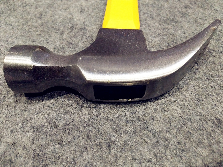 16OZ steel Claw Hammer(XL-0014-1), polishing surface, rubber handle, good price hand tools