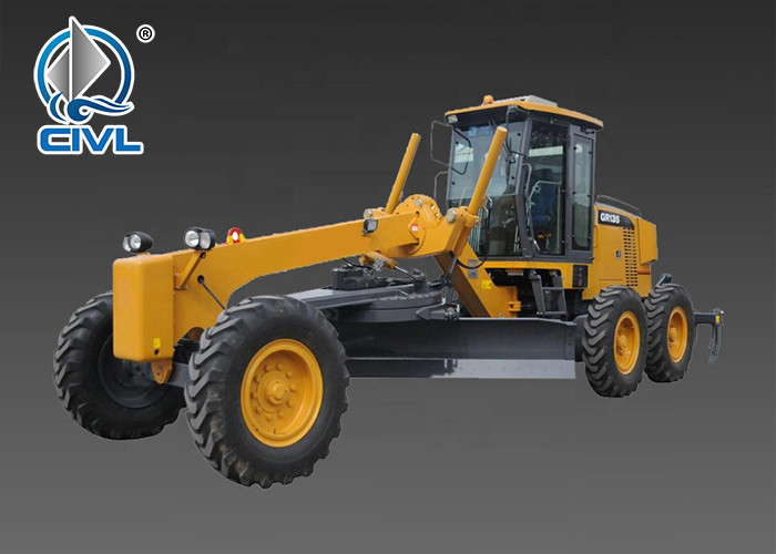 New GR135 Motor Grader With 135hp Horsepower With Good Condition Yellow Color Rear Grader Blade Xcmg