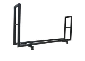 China Storage 4ft Steel Firewood Log Holder , Outdoor Fireplace Wood Holder wholesale