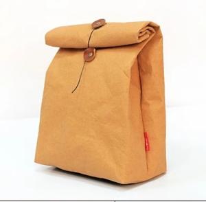 China Reusable Insulated Lunch Cooler Bag Washable Kraft Paper Snack And Sandwich Bags wholesale