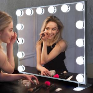 China Shatterproof Hollywood Light Up Makeup Mirror Vanity Wall Mounted wholesale
