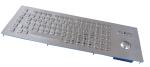 100 Key Stainless Steel Keyboard With Optical Mechanical Trackball Waterproof
