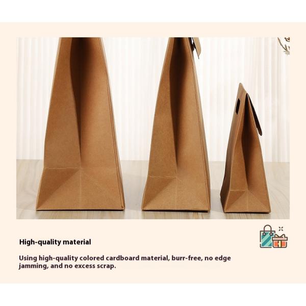 Custom Foldable Kraft Paper Gift Box Jelly Cookie Suger Food Packaging Gift Kraft Box With Handle