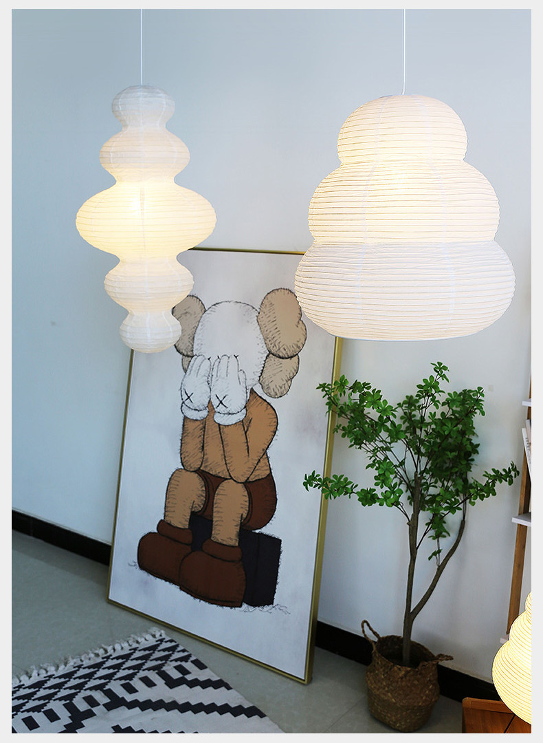 Janpanese Akari Rice Paper Lamp Nordic Noguchi Yong Pendant Lamp(WH-AP-599)