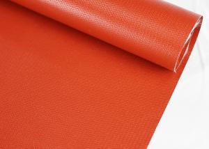 China 860mm Silicone Coated Fiberglass , Thermal Insulation Silicone Fiberglass Fabric wholesale