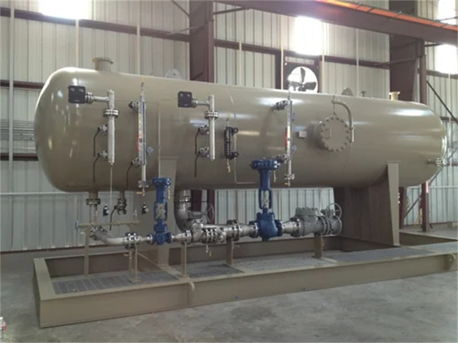 Biogas Project Industrial Gas Liquid Separator with 380V Voltage at Paper Mill