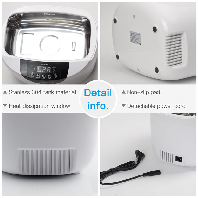 2.5 Liter Home Ultrasonic Cleaner Digital Ultrasonic Parts Cleaner For Jewelry / Watch