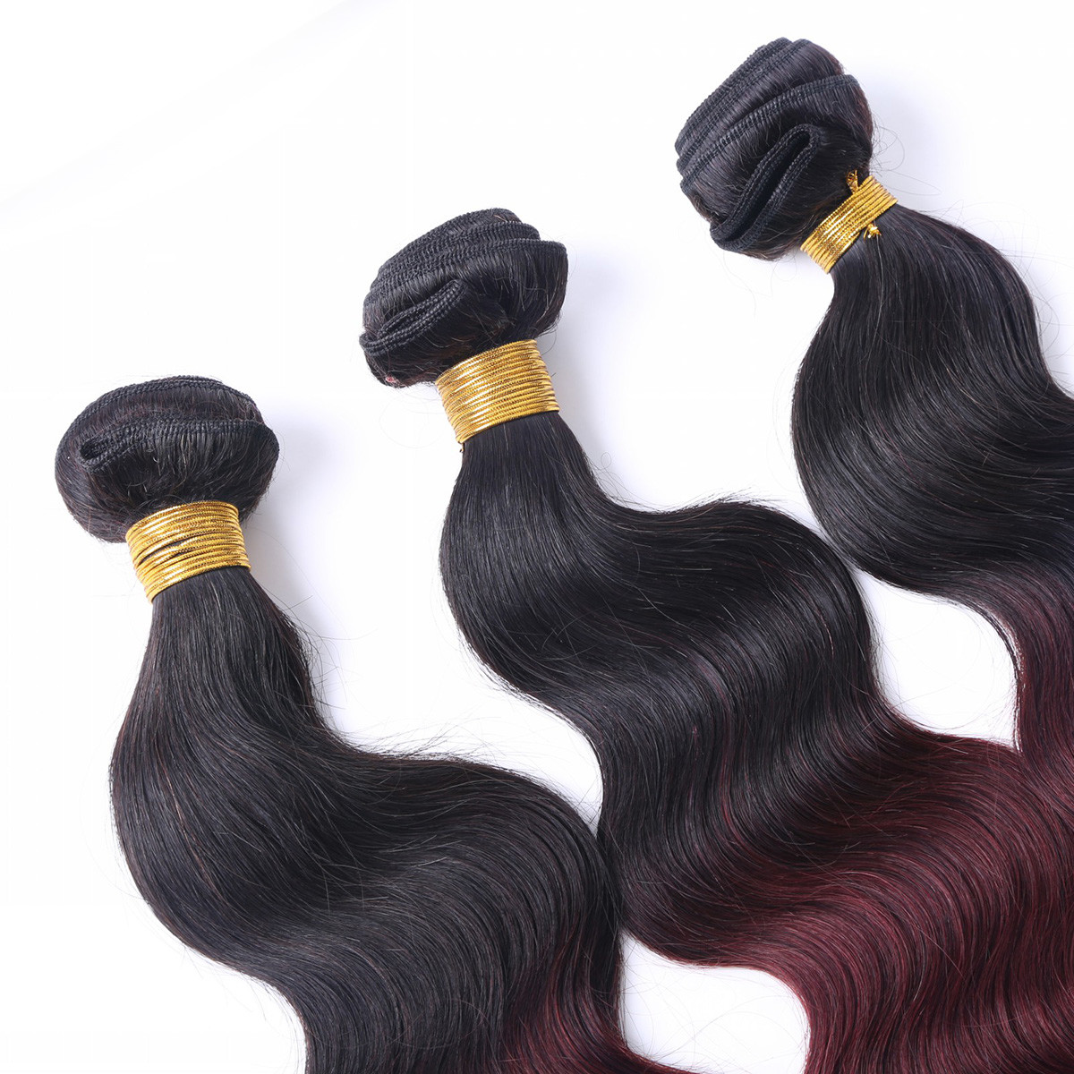 High quality AAAAAA no shedding Unprocessed Virgin blonde Brazilian Ombre Hair Weft