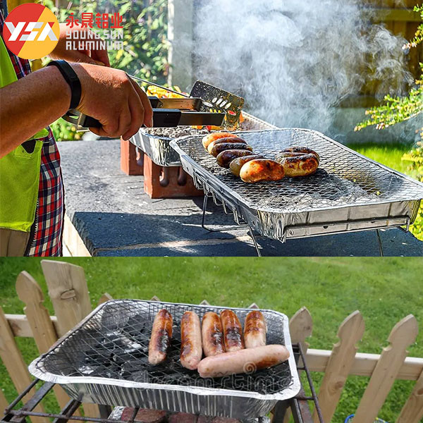 One Time Use BBQ Grill Portable Charcoal Grills Disposable Grill Trays