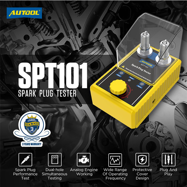 Spark Plug Car Diagnostic Tester 110V 220V With Auto Adjustable Double Hole Detector