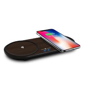 China Universal Dual Wood 12 Volt Wireless Charging Pad wholesale