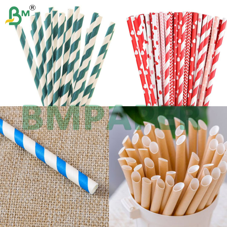 Food Safe Water Resistant Biodegradable Straw Paper for Drinking