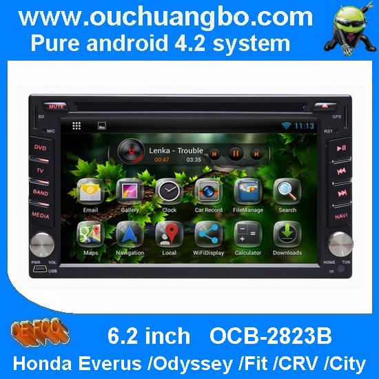 Ouchuangbo Auto DVD Radio Player Multimedia Stereo for Honda Everus /Odyssey /Fit /CRV City Android 4.2 OCB-2823B