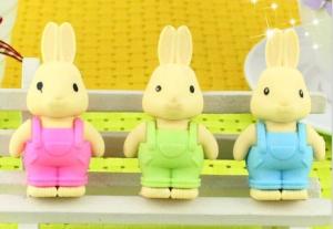 China Peter Rabbit eraser cute cartoon eraser,nice gift for children wholesale