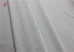 Melange Single Jersey 90 Polyester 10 Spandex Fabric , Grey Swimsuit Fabric