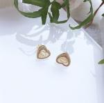 Heart Stud 925 Sterling Silver Hypoallergenic Silver Drop Cubic Zirconia