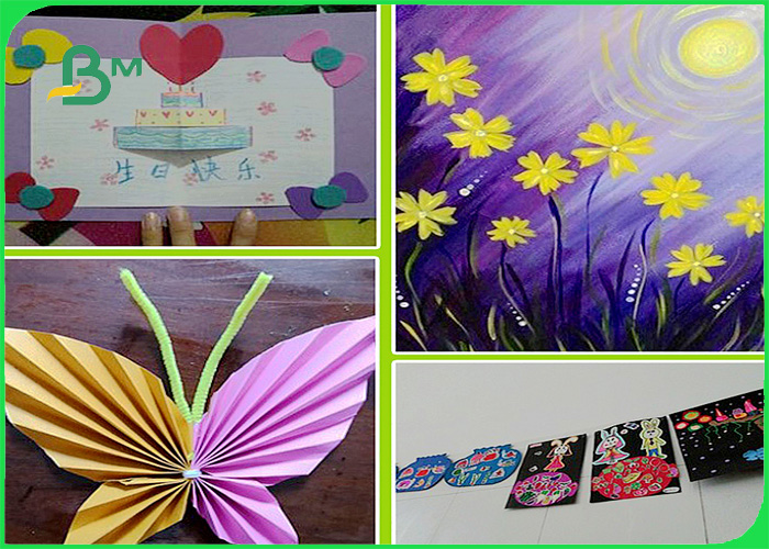 Width 61 * 86cm feel good bright colors 80gsm 90gsm Colored offfset paper in roll