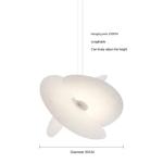 Luceplan Levante Pendant Light Nordic Silk Chandelier Illa Apartment Duplex