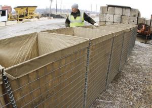 China Zinc Coated Welded Defensive Wall Type Defensive Barriers For itary Sand Wall Or Flood Control wholesale