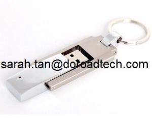 China China OEM Free Company LOGO Printed Promotional Gift Metal Rotator USB Flash Drive wholesale