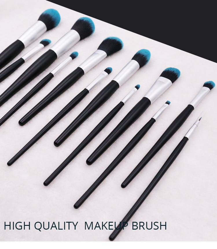 100% Cruelty Free Synthetic Hair Vegan Private Label Rainbow Makeup Brushes