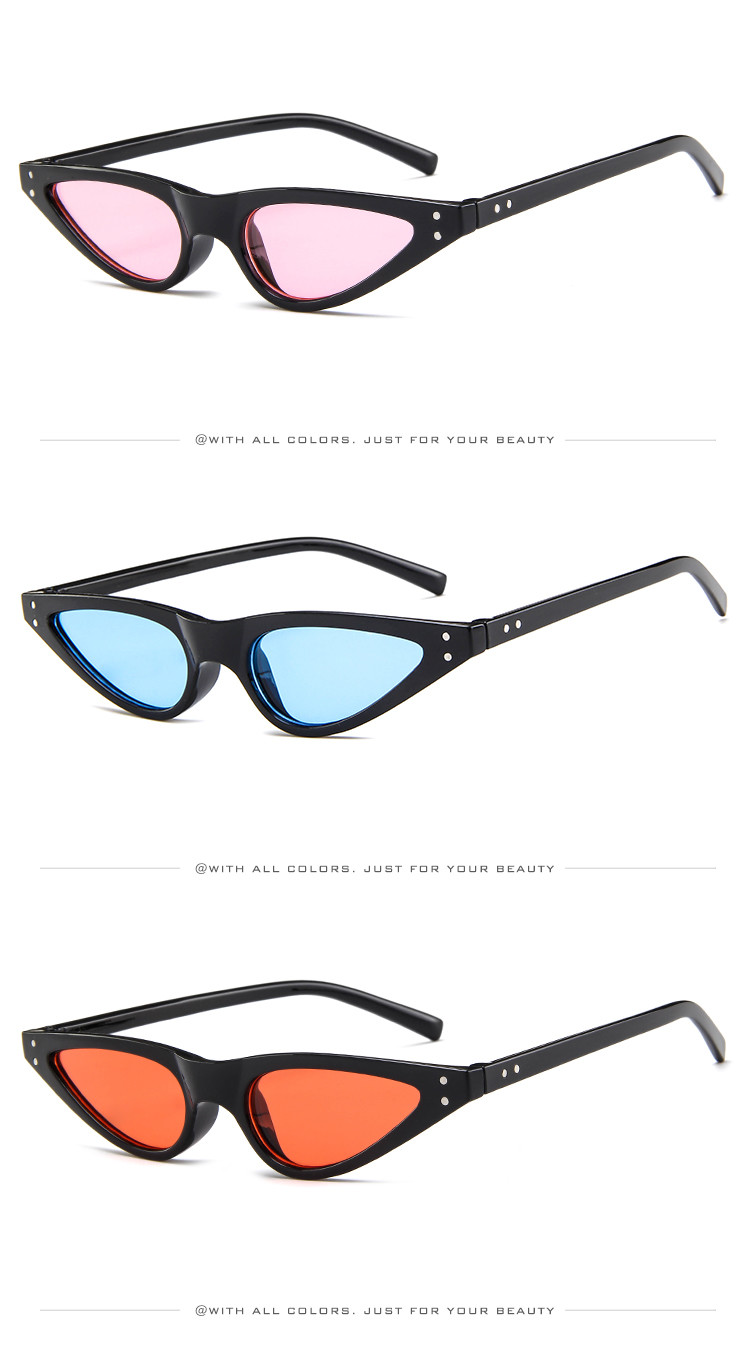 Retro Small Petals Drips Design Small Cat Eye Sunglasses Designer Sunnies Fun Glasses