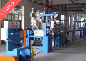 China Chemical Foaming 15HP Coaxial Wire Extruder Machine Cable Production Line wholesale