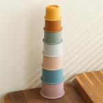Montessori Educational Kids Model Toys Animals Silicone Stacking Cups