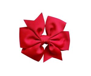 China Grosgrain Material Hair Bow Ribbon Red With Customized Printed Logo wholesale