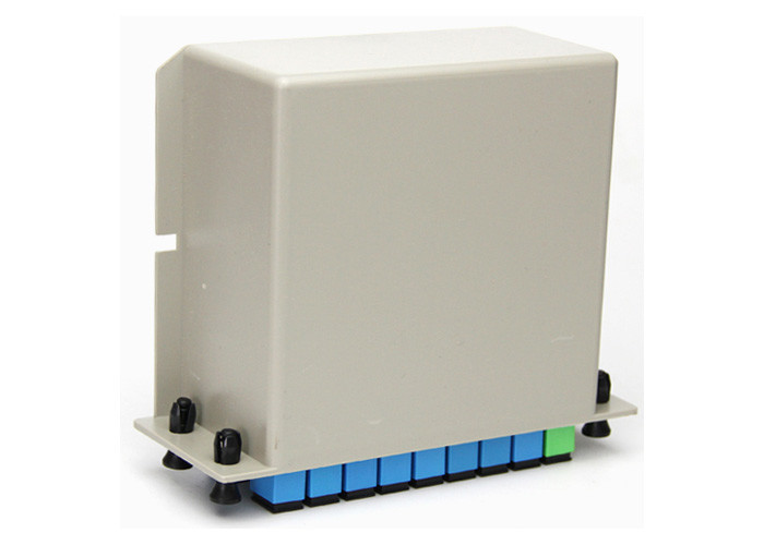 Single Mode Fiber Optic 1x8 PLC Optical Splitter SC G657A1