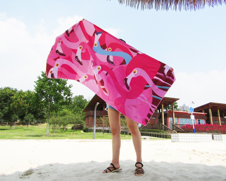 Lightweight Microfiber Beach Towel Digital Printed / Transfer Printed