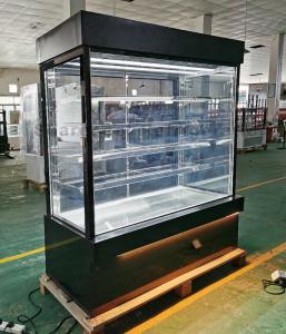 China 5 Layer Vertical Cake Display Counter Black White Marble Base wholesale