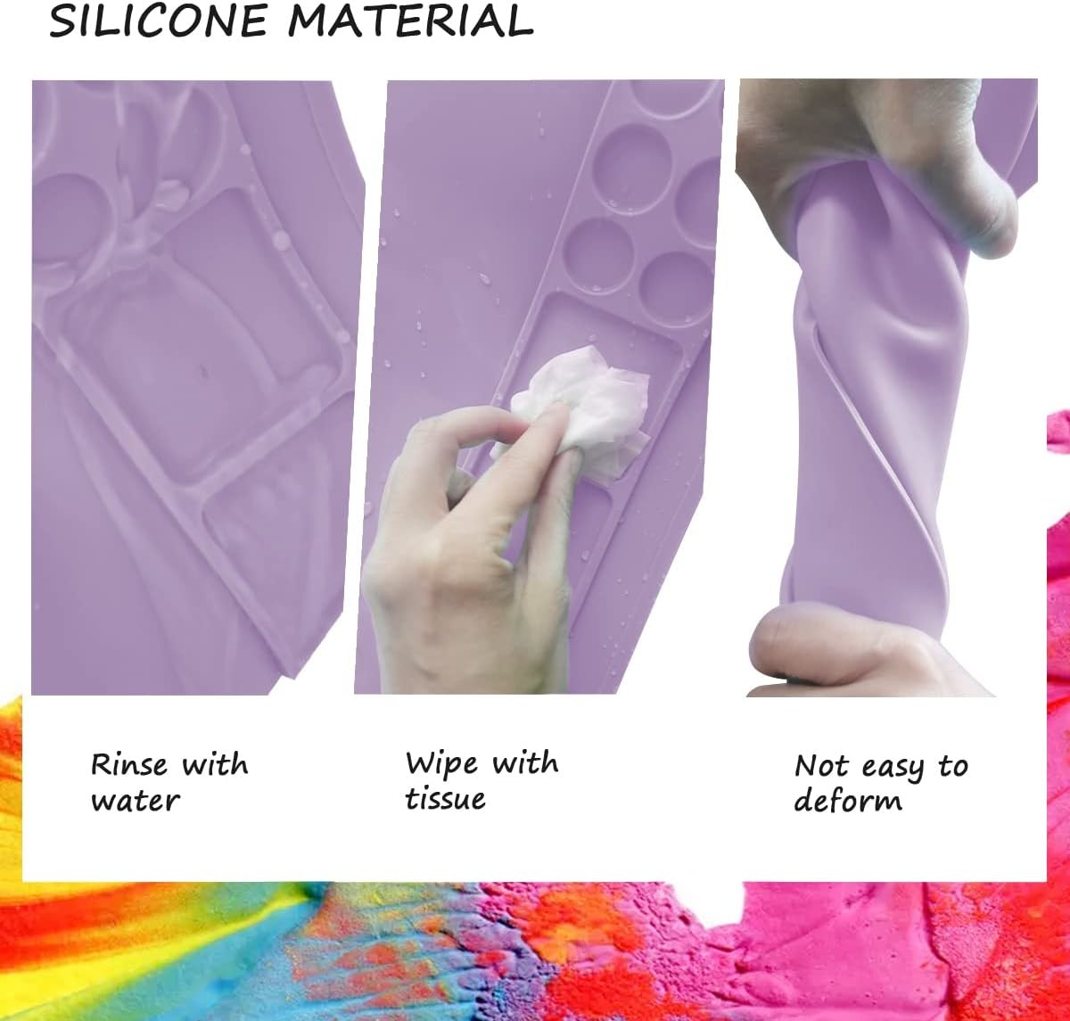 Large Silicone Painting Mat With Cup Kids Painting Mat Painting Tools For Drawing