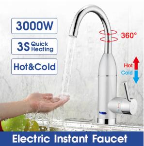 China 304 Stainless Instant Heating Water Faucet CE Kitchen Tap Water Heater 3KW wholesale