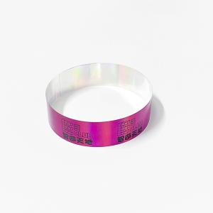 China Sequential Numbering Tyvek Bracelets Wristbands , Adjustable Paper Event Bracelets wholesale