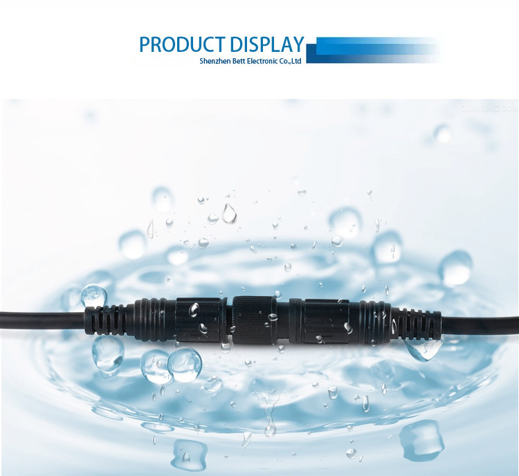 m10 nylon led outdoor waterproof male and female Circular plug wire connector pairing