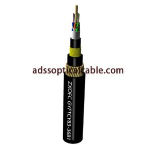 China ADSS All Dielectric Self Supporting Aerial Cable GYFTCY83 Anti Rodent Application wholesale