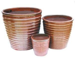 China Outdoor Ceramic Terracotta Pots / Planters GW7503 Set 4 wholesale